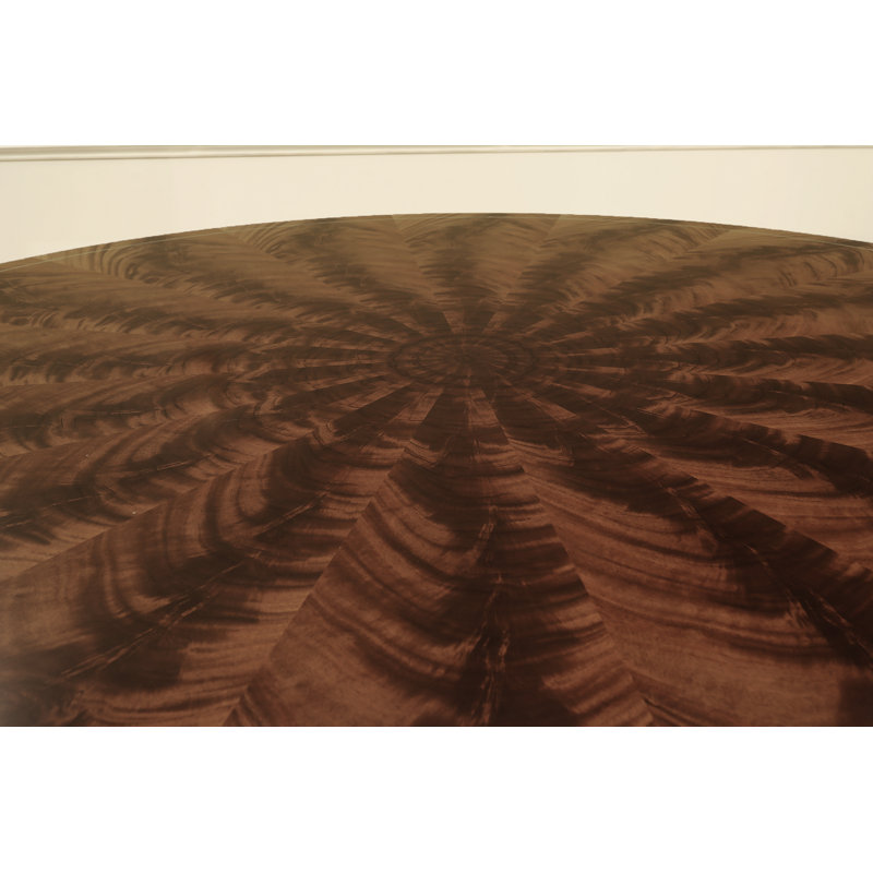 Round Mahogany Dining Table For Seating 10-12 People 