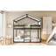 Lit simple superposé en bois avec tente-1653202180
