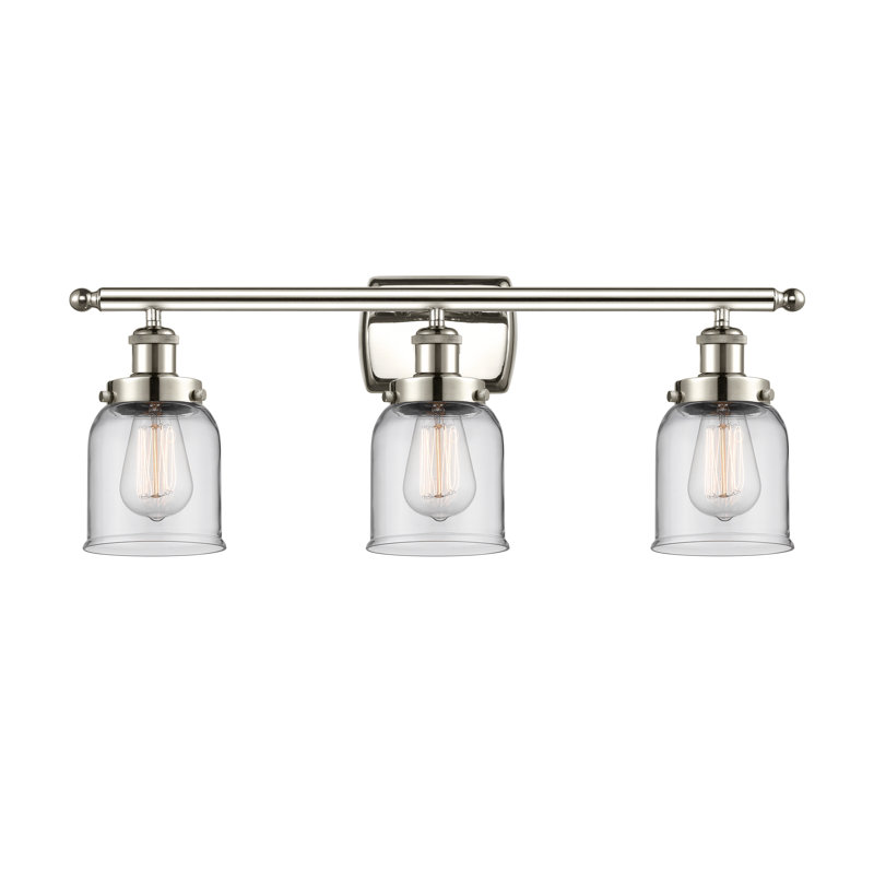 Éclairage pour meuble-lavabo 3 lumières 26 po Ballston Urban Bell, Clair, DEL, Nickel poli