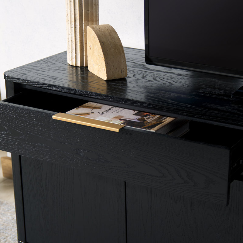 Gabrietta Media Console TV Stand, Black