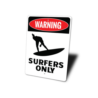 Panneau en aluminium Surfers Only
