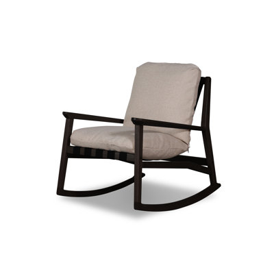 Mid Century Solid Wood Rocking Chair