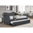Upholstered Velvet Wood Daybed With Trundle-1644458582