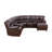Rene Faux Leather Reclining U-Shaped Sectional Right Hand Facing