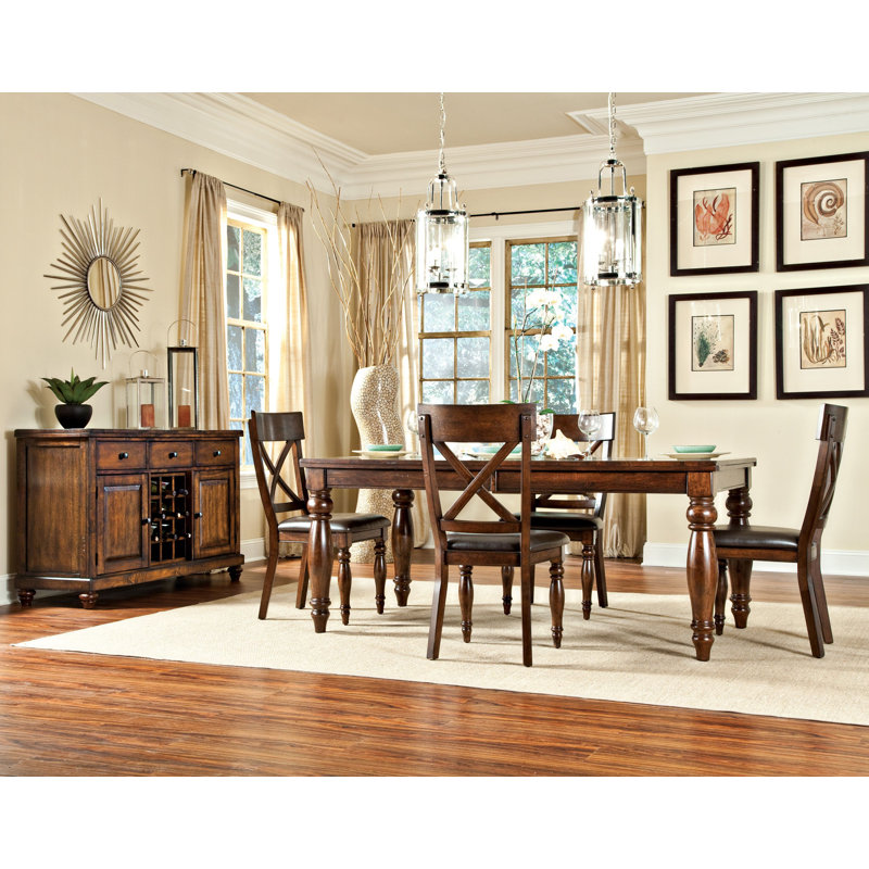 Goungo Extendable Solid Wood Dining Table