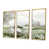 Toile avec cadre flottant or