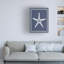Art sur toile Fab Funky «Mixed Nautical White on Indigo Blue I»-1809458643