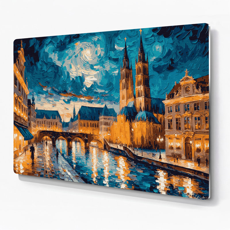 Art mural bleu en villes, Munich, Allemagne