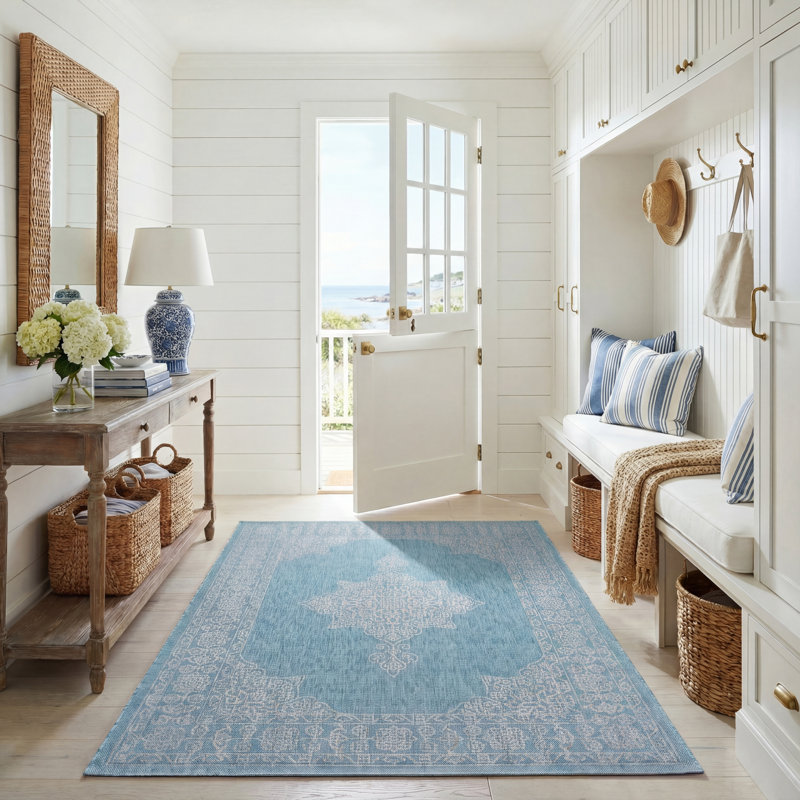 Tapis d'intérieur / extérieur performance Amedee, Rectangle 5 pi 3 po x 7 pi 7 po