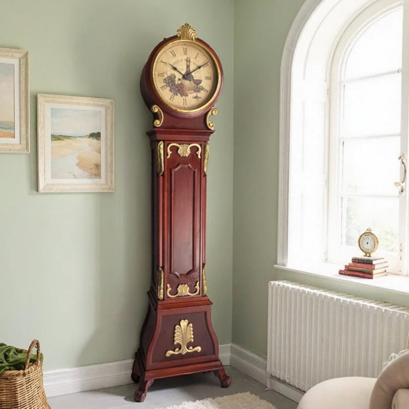 Horloge murale 20,87 "vintage pour le salon rouge