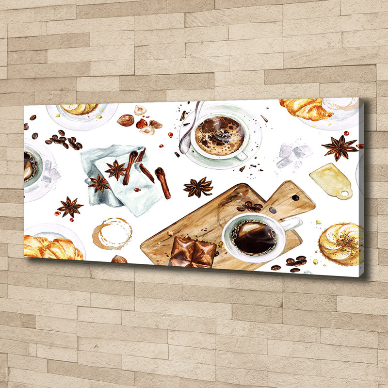 Morning Coffee - Wrapped Canvas Print