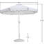 Ensemble de parasol en aluminium avec passepoil Amalfi-220015474-220015475