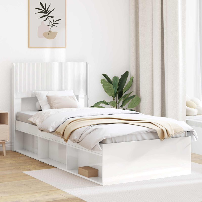 Headboard, High Gloss White