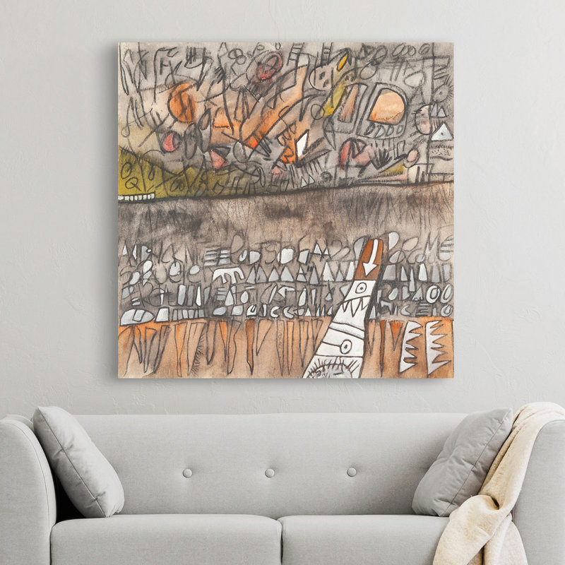 Untitled IV (Free Associations) by Vittorio Teruzzi - Wrapped Canvas Print, 70cm H x 70cm W x 4cm D