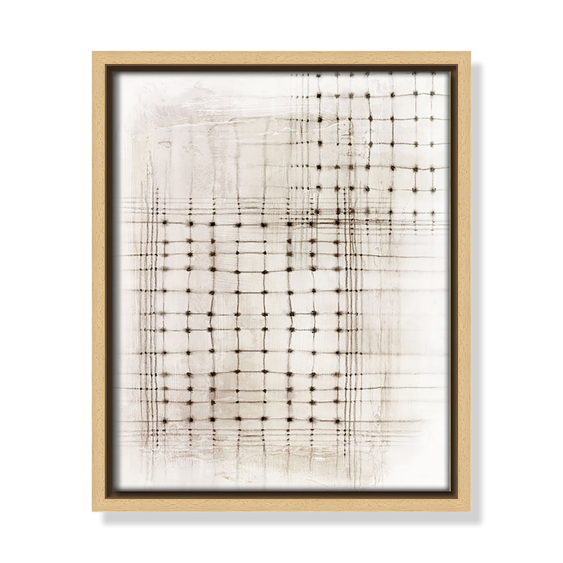 Intersecting Lines in Quiet Neutrality II Print by , 11.5" H x 9.5" W, Natural Floater