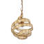 Mini-luminaire suspendu 1 lumière Flow - baguette / rotin naturel