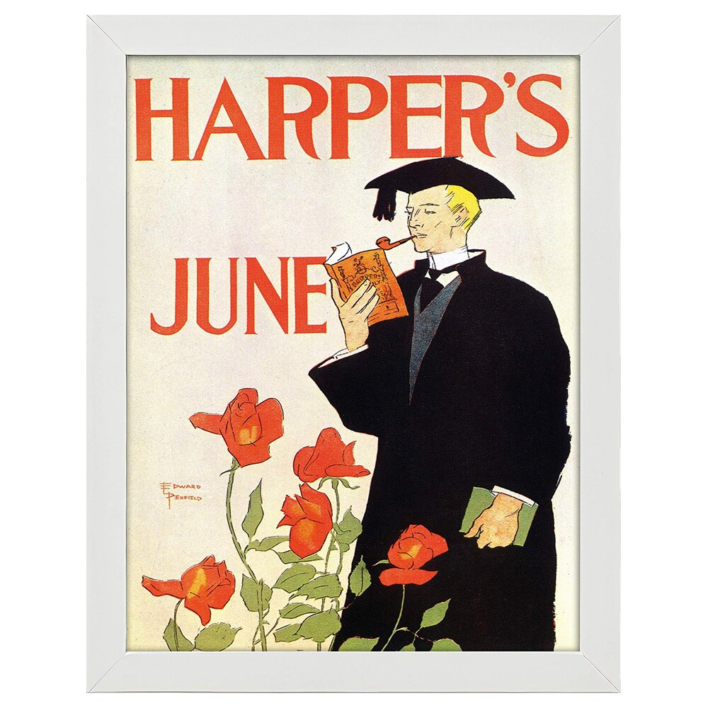 Leinwandbild Vintage Advertising Poster Harper''s June 1895