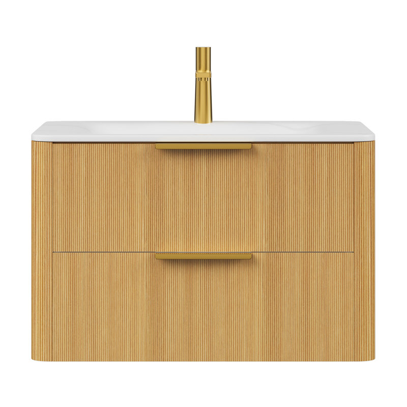 Meuble-lavabo avec lavabo 30 po ZANE, 30", Chêne clair