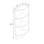 Étagère d'extrémité Kindwood Eco Shaker, base en contreplaqué blanc, prête à assembler, 9 po L x 24 po P x 34,5 po H-134432139