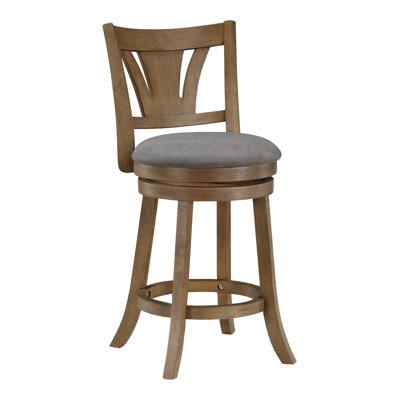Hypatos Swivel Upholstered Counter Stool