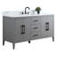 Meuble-lavabo simple 60 po avec plateau en marbre d'ingénierie 60 po-94811335-94811339