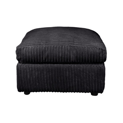 Moana 70cm Wide Square Solid Colour Footstool Ottoman