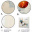 «Beige Minimalist Patchwork III», impression de collages abstraits sur métal-1727214435