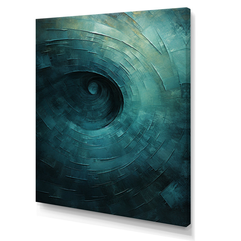 Coltson - spirales abstraites, art mural, Toile tendue, H 32 po x l 24 po x P 1 po