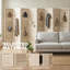 8 Panel Folding Room Divider Privacy Screen Indoor Home Decoration