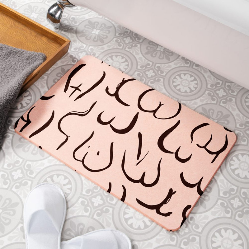 Non-Slip Shower Mat, Pink