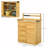 3-Tier Shelves Cabinet With 2 Magnetic Close Doors