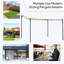 Pavillon de jardin extérieur en acier 10 pi x 13 pi Outsunny