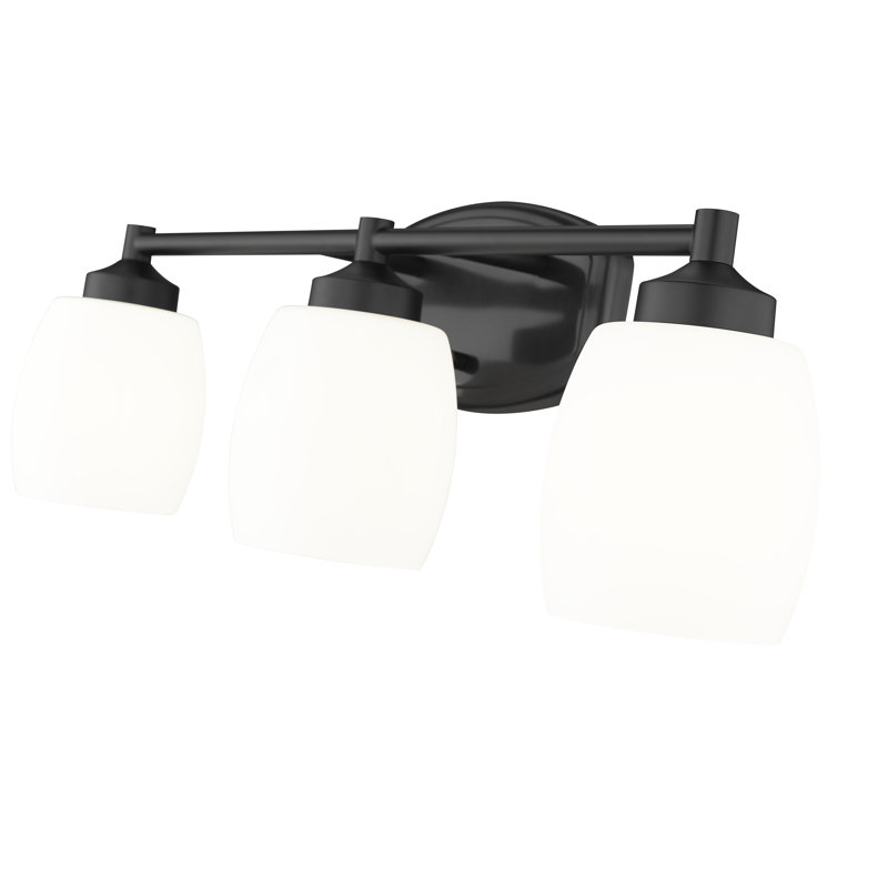 Fenella 3 Light Vanity, Matte Black