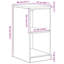 Solid Wood Single Storage Cabinet ( 85cm H x 40cm W x 51cm D)-174257959