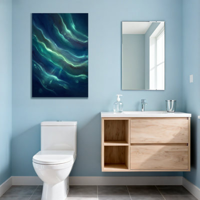 Abstract Abstract Ocean Waves Flowing Light Pattern