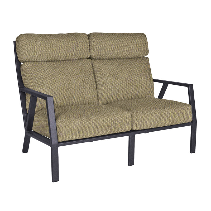 Aris Outdoor 2 - Seat Loveseat, Flagship Stone Sunbrella®, Graphite