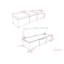 Banc de rangement avec repose-pieds avec rangement caché Avalon-212848461