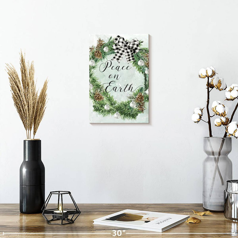 Couronne Tergel Peace On Earth, H 12 po x l 8 po
