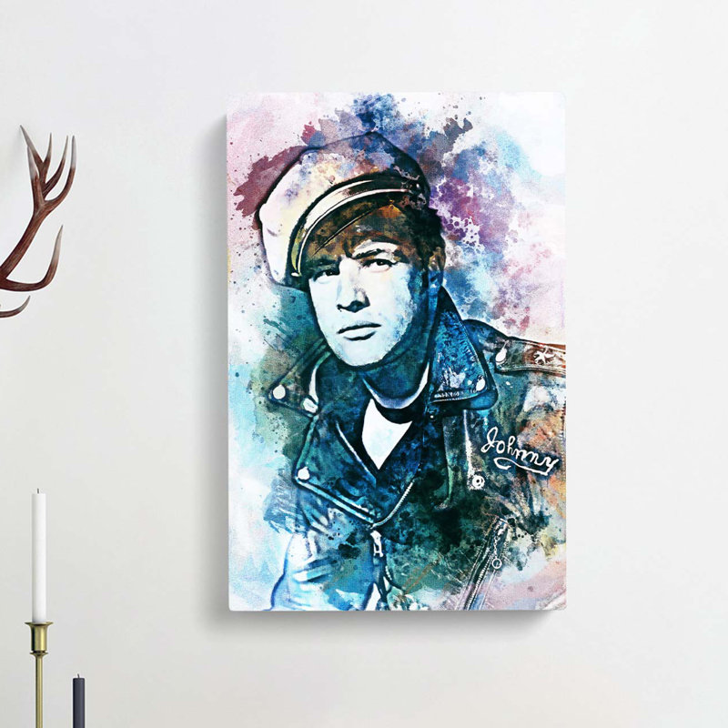 Marlon Brando In Abstract - Wrapped Canvas, 50cm H x 35cm W x 3cm D