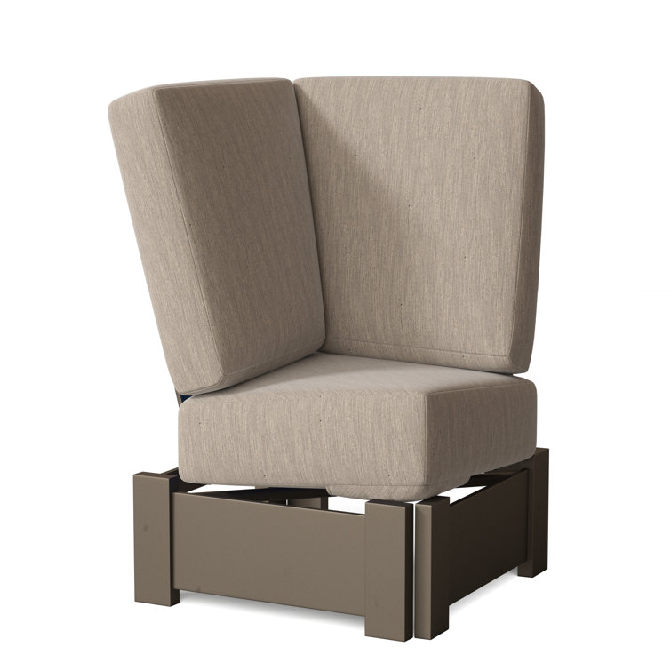 Chaise de patio avec coussins Cherin