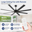 Ventilateur de plafond industriel à courant continu avec pales réversibles-86694229-81366861