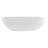 Kingston Brass Arcticstone 70-Inch Solid Surface Oval Double Ended Freestanding Tub with Drain