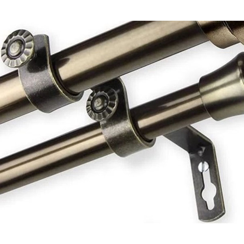 Cap 13/16" Double Curtain Rod