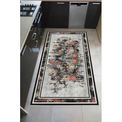 Eco-Friendly Hall Carpet, 100% Polyester, 39.4 x 59.1 inches | Antibacterial, Non-Slip PVC Dot Underside, 650 g/m² | Machine Washable, Digital Print, Low Pile Height 0.2 inches | Perfect for Living Room & Entryway Decor