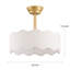 Ventilateur de plafond en cage 18 po avec lumière et télécommande Boho, ventilateur de plafond doré avec lumière, ventilateur de plafond Coastal Chandelier pour chambre à coucher, salon, chambre de bébé