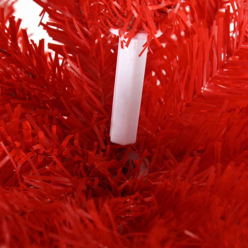 Arbre de Noël artificiel, arbre de Noël mince avec embouts réalistes et support en plastique, 7'