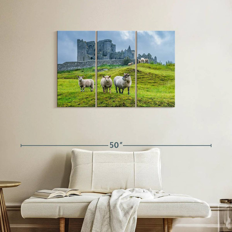 Brampt Rock Of Cashel Sheep, 24" H x 38" W