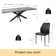 51.2" to 66.9" Extendable Removable Leaf Dining Table with Chairs, Dining Kitchen Table Sets