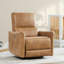 Fauteuil inclinable électrique pivotant en cuir Mikkel-92158021