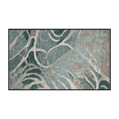 Machine Washable Gray Area Rug